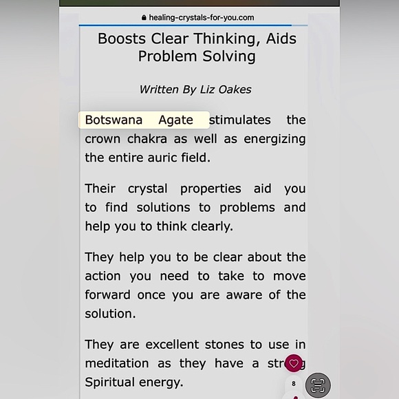 Botswana agate pendant 2" support in times of change 925 sterling silver plated - Picture 5 of 5